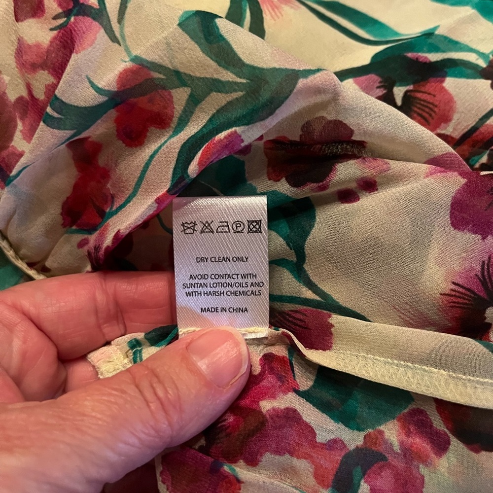 NWT SALONI- Pixie Dress- Silk Georgette in Canary Blossom. Size 2 - Picture 5 of 8